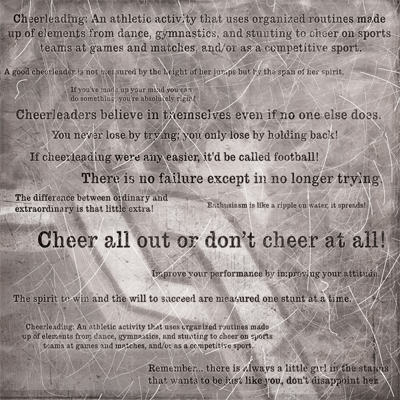 Stamping Station - Cheer Words Paper